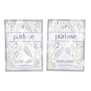 2 Purlisse Charcoal Licorice Sheet Masks
